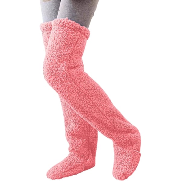 Teddy Legs Lange Over Knee Høye Sokker for Vinter