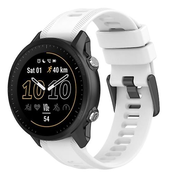 För Garmin Forerunner 935 22mm Enfärgat Silikon Armband YYU White