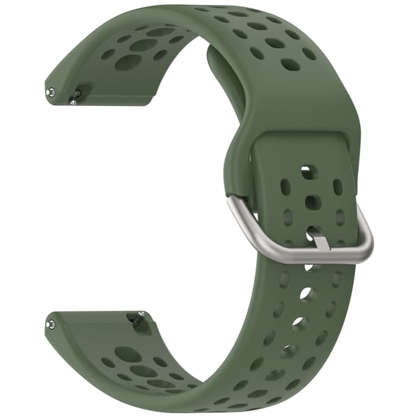 Stropp for Amazfit Bip 6 22mm Pustende silikonstropp (grønn)