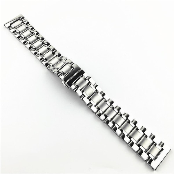 12mm/14mm/15mm/16mm/17mm/18mm/19mm/20mm/21mm/22mm/23mm/24mm/26mm rostfritt watch med platt topp Silver 24mm