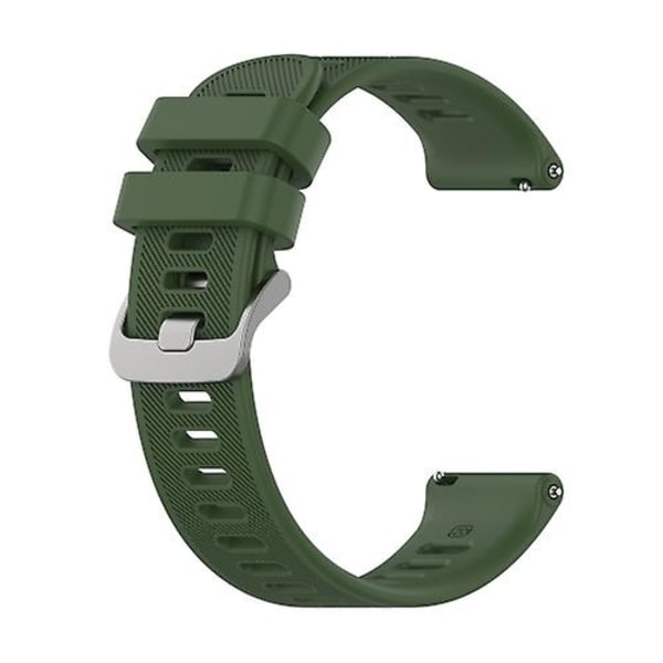 For Garmin Forerunner 158 / 55 Twill silikonklokkerem Olive Green