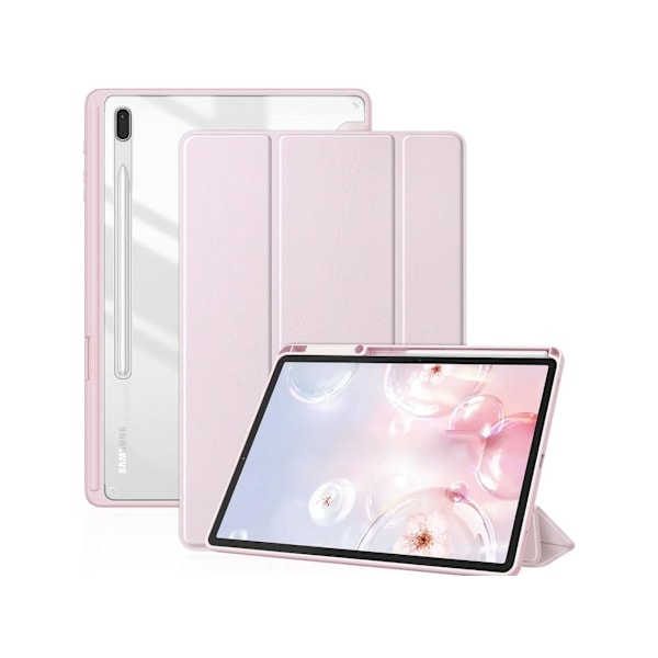 Crystal Folio Fodral för Samsung Galaxy Tab S9 Plus 12.4 Rosa