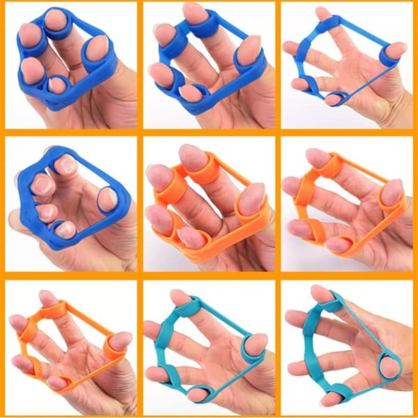 Set (6 st) - fingertränare, resistensband