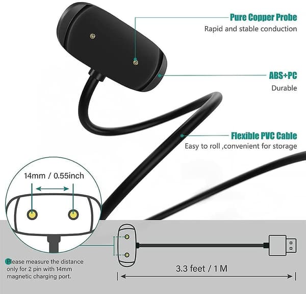 Oplader til Huami Amazfit GTS 2E, Mini GTS 2 Oplader USB Kabel Dock