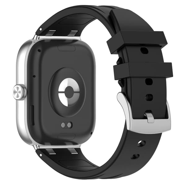 Stropp for Xiaomi Band 9 Pro/Band 8 Pro Solid Farge Silikonstropp (svart)