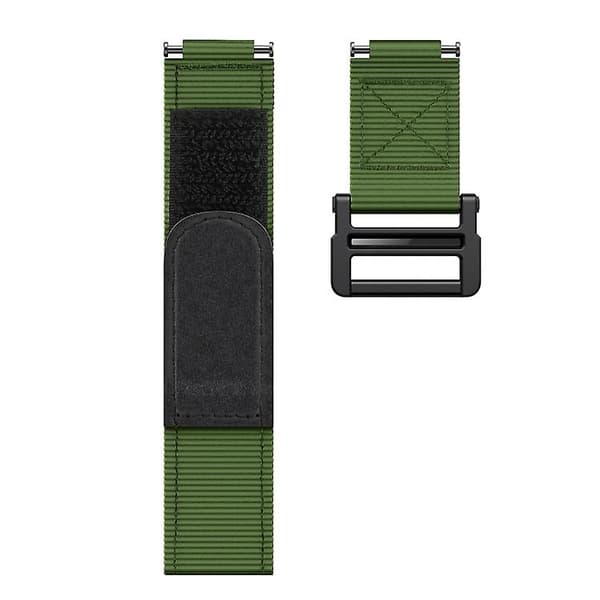 För Garmin Forerunner 735xt Watch med krok och nylon Army Green