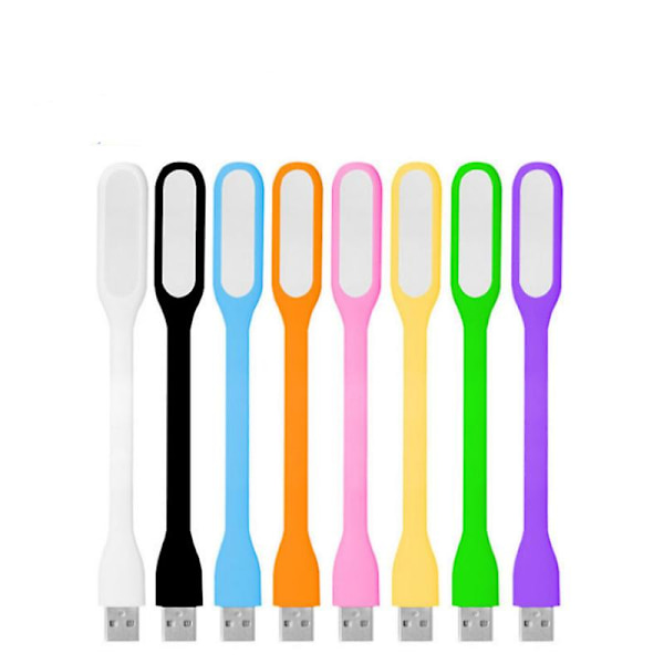 Flexibel LED USB-lampa Boklampa Mini Bärbar USB LED-lampa Strömförsörjning Bärbar Notebook LED-läslampa USB-nattlampa white