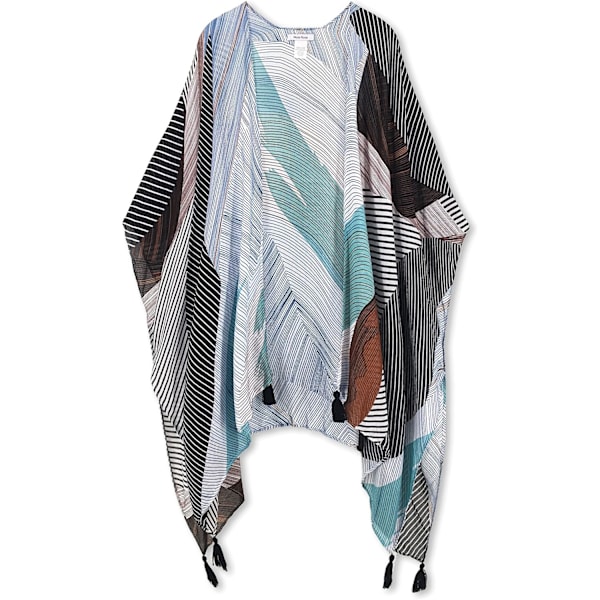 Kimono-badkläder för kvinnor till stranden med bohemisk stil