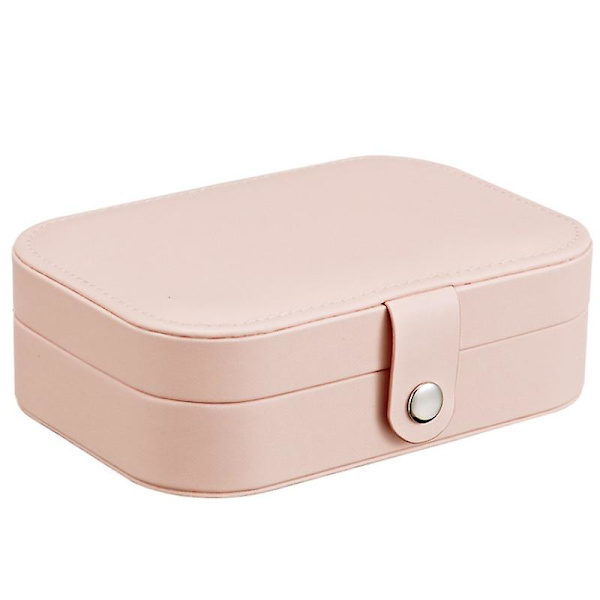 Ørerings Plade Smykkeæske Øreringe Ring Smykke Opbevaringsboks Makeup Bokse Beholder Pink