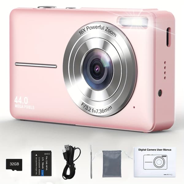 Digitaalinen kompaktikamera 1080P Dc403 Pinkki