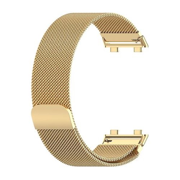 För Oppo Watch 2 46mm Milan Metal Watch Band Gold