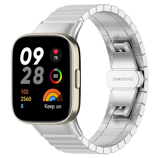 Metallrem for Xiaomi Redmi Watch 3 / Mi Watch Lite 3 f Silver