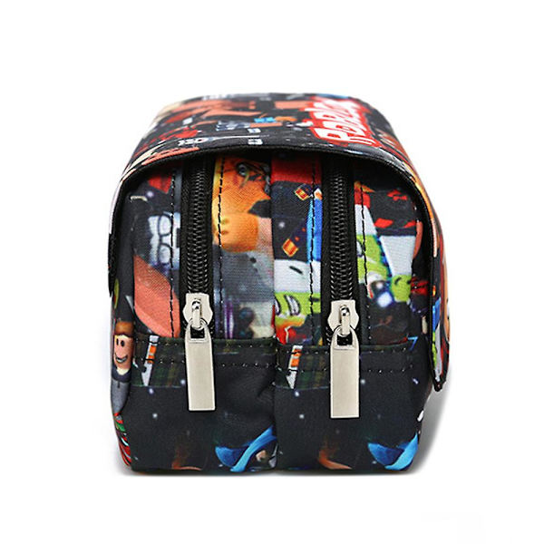 Roblox- printed kaksikerroksinen case kynäpussi paperitavaroiden organizer