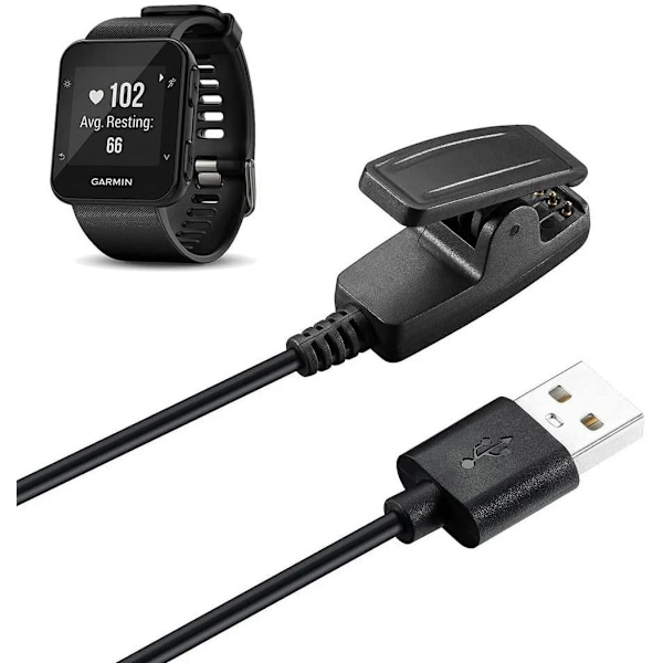 Oplader til Garmin Forerunner 35 Kompatibel Oplader (2-pak)