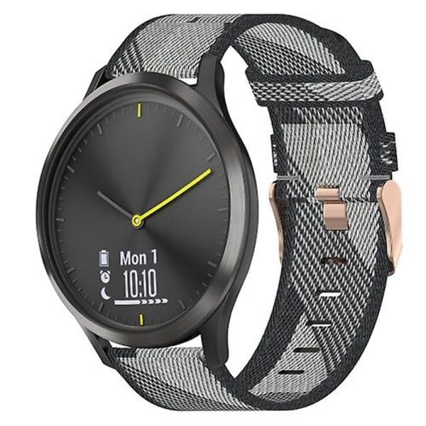 Garmin Vivomove Hr Sport 20 mm: nylon watch ranneke Grey