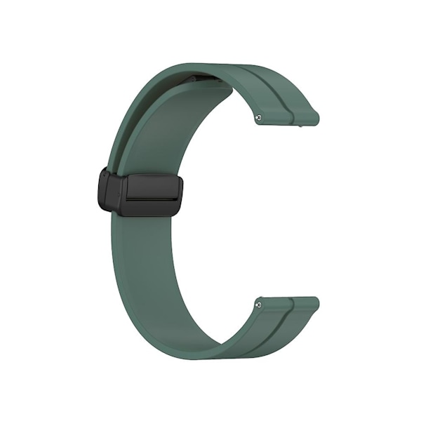 Rem for Garmin Venu Sq 2 20Mm Solid Color Magnetisk Lås Silikon Olivengrønn Klokkestropp