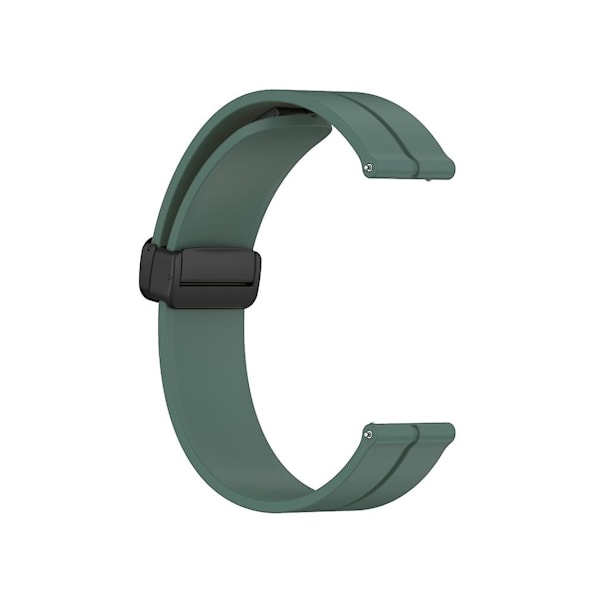 Rem för Garmin Venu Sq 2 20Mm Solid Color Magnetiskt Spänne Silikon Olivgrön Klockarmband