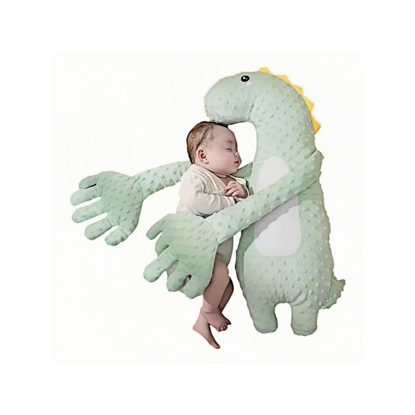 Lugnande babydockakudde, Sovkudde för att förhindra att barnet blir skrämt (Dinosaurie)