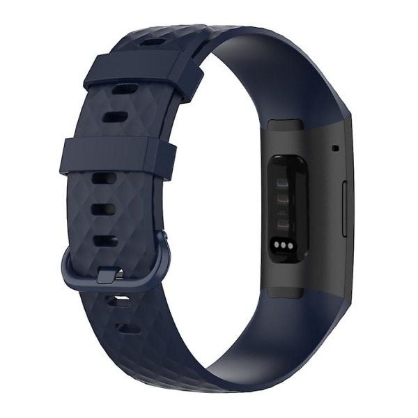 Fargespenne Tpu armbåndsurrem for Fitbit Charge 4 / Charge 3 Se Navy Blue