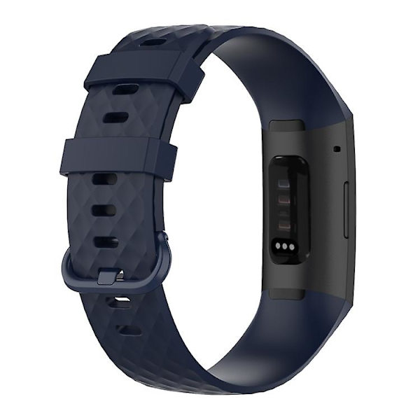 Värillinen solki Tpu- watch Fitbit Charge 4 / Charge 3 Se Navy Blue