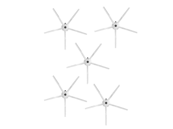 Reservedeler sidebørster for Xiaomi Roborock S5/S6/T6/E2/E35. Hvit.