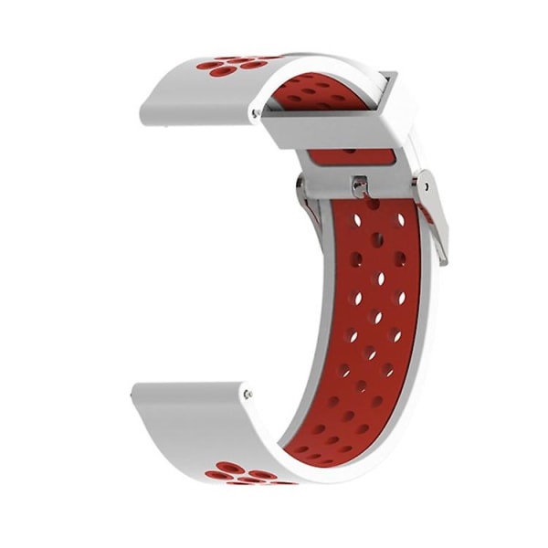 For Garmin Forerunner 245 tofarget stropp White - Red