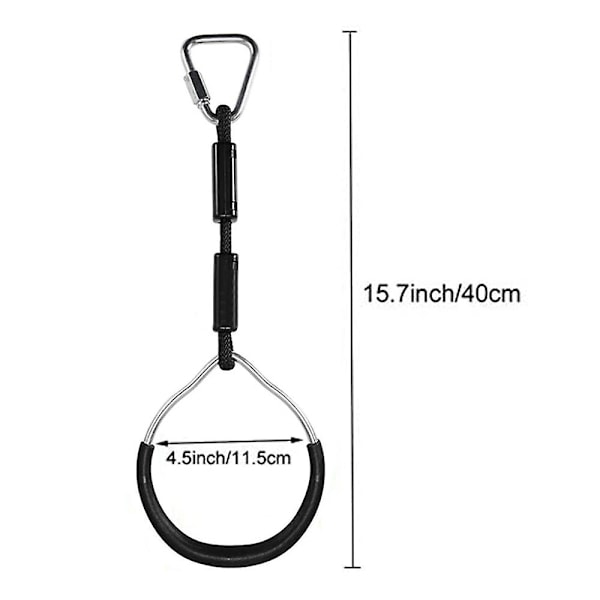Färgglada gungor gymnastikringar - 4-pack utomhus lekset
