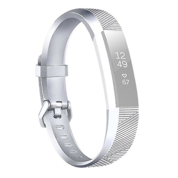 För Fitbit Alta / Alta Hr watch i metall i watch Silver