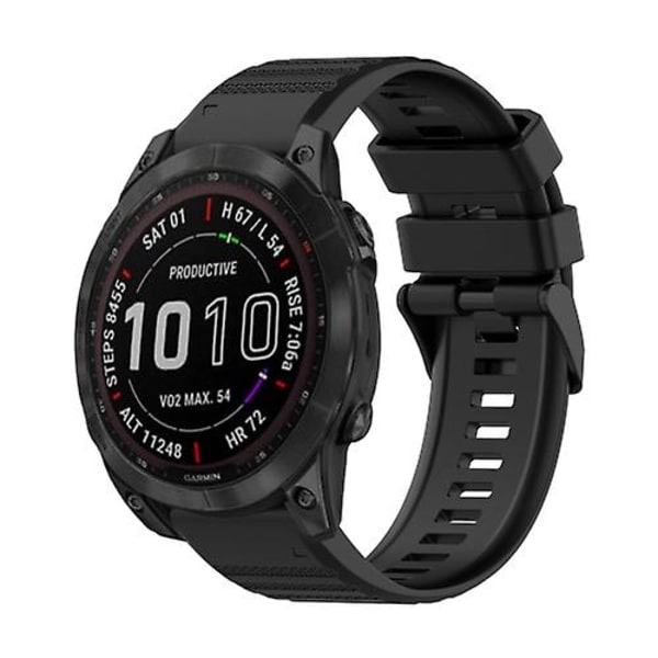 Garmin Fenix ​​7 Solar 22 mm vaakasuora rakenne watch ranneke irrotustyökalulla Black