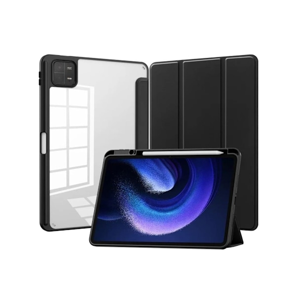 Crystal Folio Cover til Redmi Pad Se 11 2023 Sort