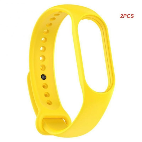 Ny 2/3/5pcs klokkestropp for Xiaomi Mi 7 håndledd silikonarmbånd håndleddsstropper treningsklokkestropp smartwatch-tilbehør 06 2pcs3075