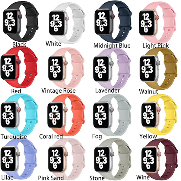 Band för Apple Watch Band 40mm Ultra 49mm Serie 8 SE 7 6 5 4 3 2 1 38mm 44mm 42mm 45mm 41mm, Sportband för Apple Watch för kvinnor och män