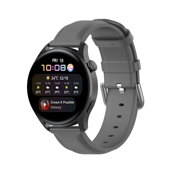 Läderklocka för Huawei Watch Gt 3 42mm Grey
