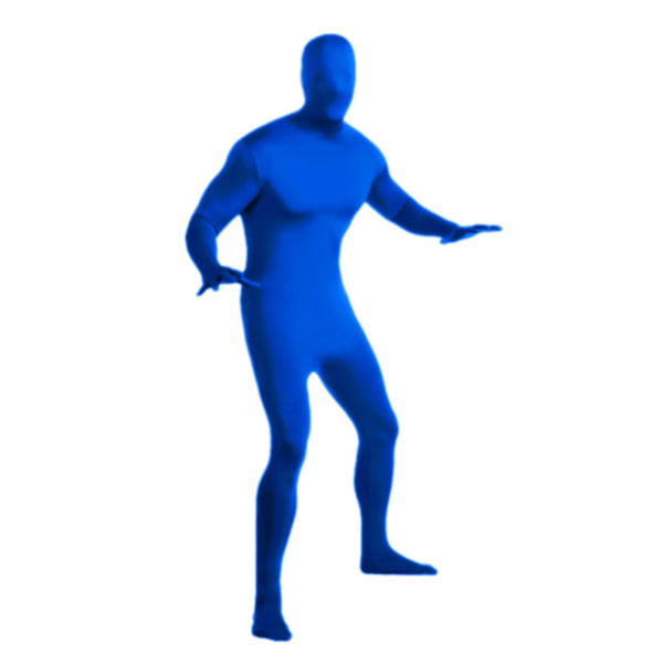 Spandex Suit Hel Jumpsuit, Voksen Mænd Kvinder Tights Suit Halloween Kostumer Navy blue 170cm