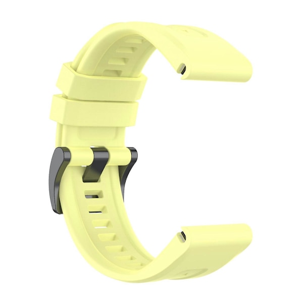 22mm Quick Release Silikone Rem Til Garmin Fenix 7 Yellow