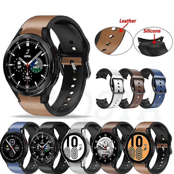 Samsung Galaxy Watch 4 44mm 20mm Silikone Rem Samsung Galaxy Watch 4 44mm Brown