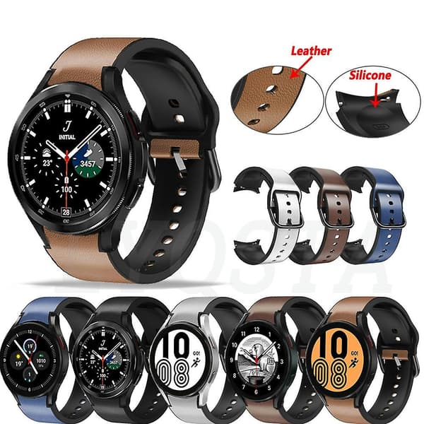 Samsung Galaxy Watch 4 44mm 20mm Silikonrem Light Grey
