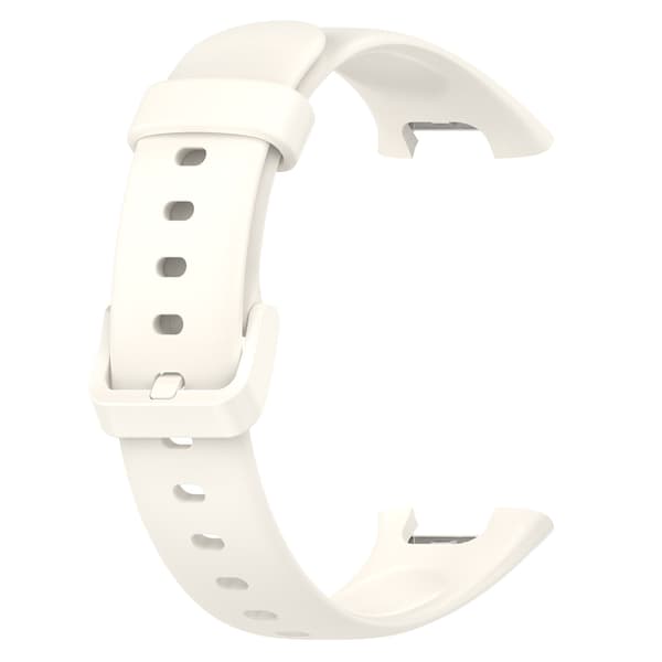 Stropp for Xiaomi Band 7 Pro, ensfarget silikonstropp (hvit)