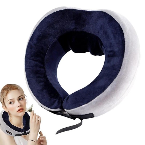 Travel Pillow Massager Cervical Spine Memory Foam Massaging Cushion Neck Support For Relief At Home Car Office