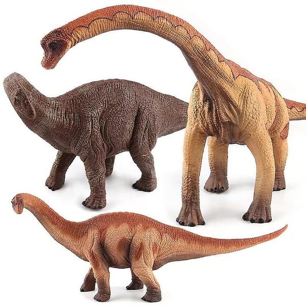 Stor størrelse Jurassic World Simulation Pvc Brontosaurus Brachiosaurus Model Trias Dinosaurus Legetøj Brown Brontosaurus