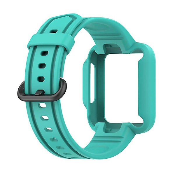 Xiaomi Redmi Watch/redmi Watch 2/mi Watch Lite/mi Watch Lite 2 älykellohihna pehmeä silikoni ranneke kellokuorella Green