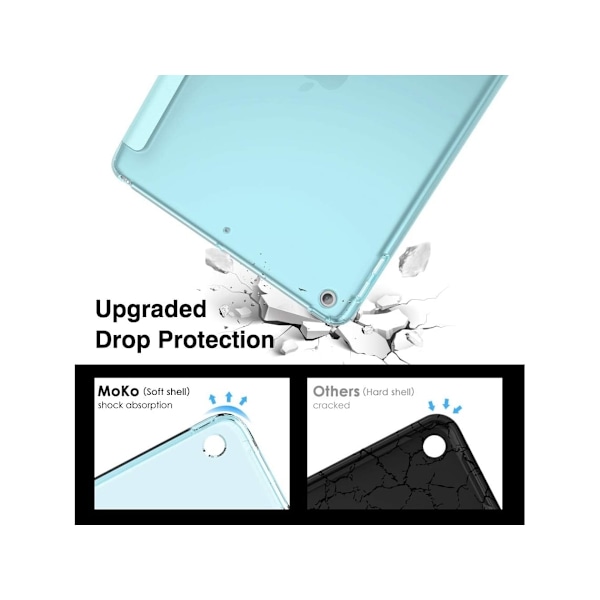 Skyddsfodral för Ipad 9:e generationen 2021 / Ipad 8:e generationen 2020 / Ipad 7:e generationen 2019 Svart (10,2 tum)
