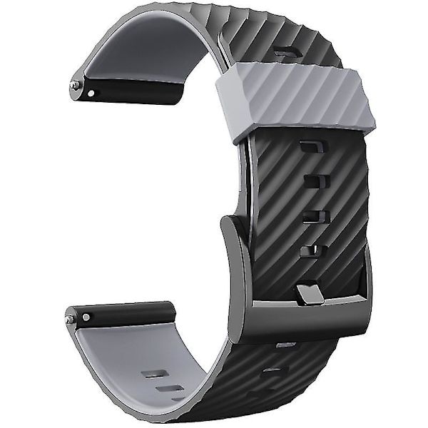 Til Suunto- 7/9/baro/d5 Diving Soft Silikone Smart Watch Armbåndstilbehør Black gray