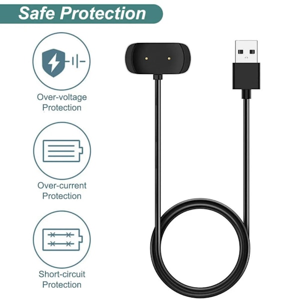 Laddare för Amazfit Bip 5, Bip 3, Bip U, T-Rex Pro, Gts 4 Mini, Gts 2, Gts 2 Mini, Gts 2E, Gtr 2 Usb-laddningskabel Dock Cord