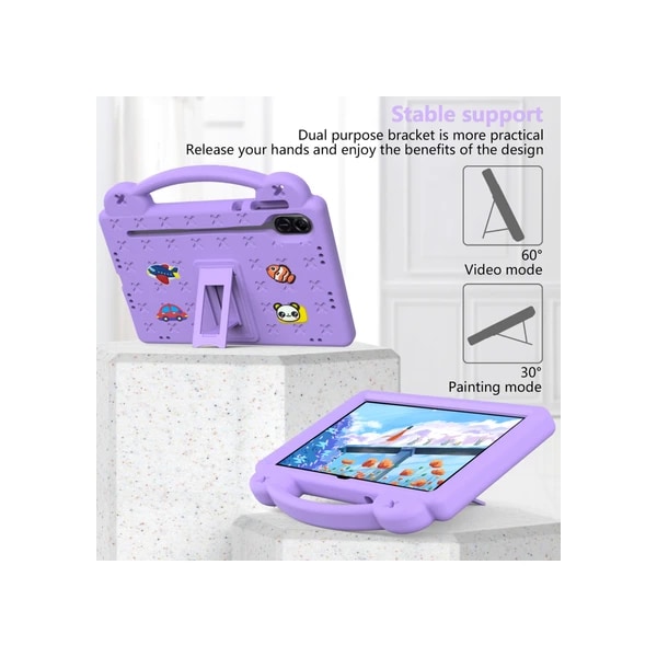 Fodral för Honor Pad X9 / Pad X8 Pro (11,5 tum) Anti-Drop med Stativ Lila