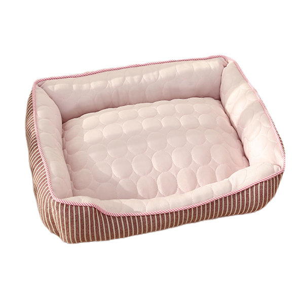 Hundeseng, Sommer Is Silke Kæledyrsseng, Kølemåtte til Hunde (pink/46x35cm)