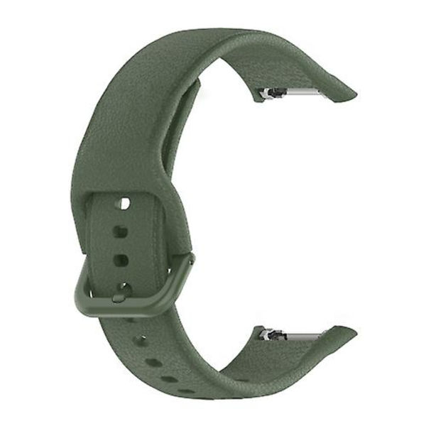 För Oppo Watch Free Nfc Version Sport Silicone Watch Band Dark Green
