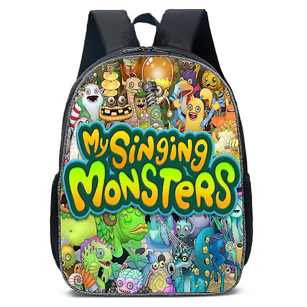 My Singing Monsters Barn Ryggsekk for Gutter og Jenter - Skoleveske - Reisesekk - Gaver-1 A