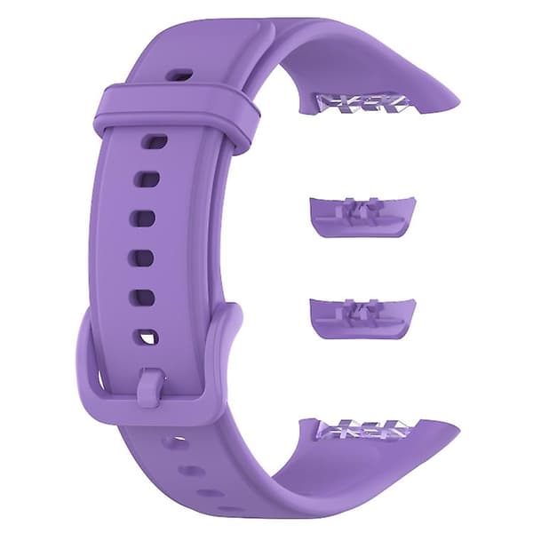 For Oppo Band 2 Solid Color Soft Silicone Watch Band Purple