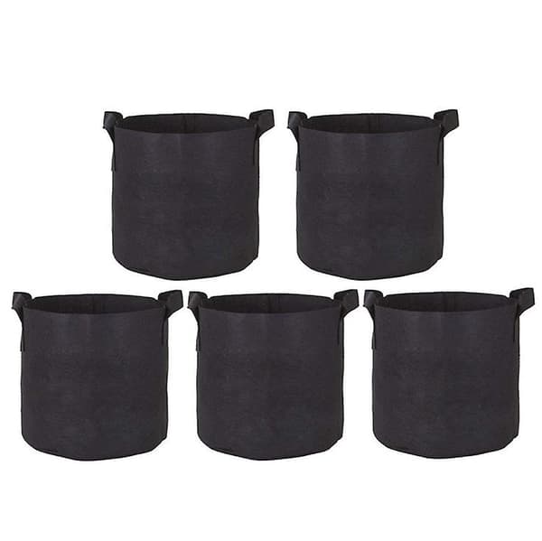 5-pack grönsaksodlingsväskor, filtträdgårdsplanteringsbehållare, grönsaksodlingsbehållare, växtkrukor 30*30*35cm